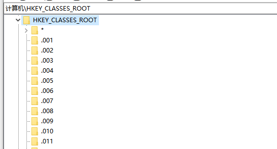 注册表HKEY_CLASSES_ROOT